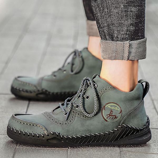 Utomhusstövlar för män Mode Casual Boots 1G668 Green 41