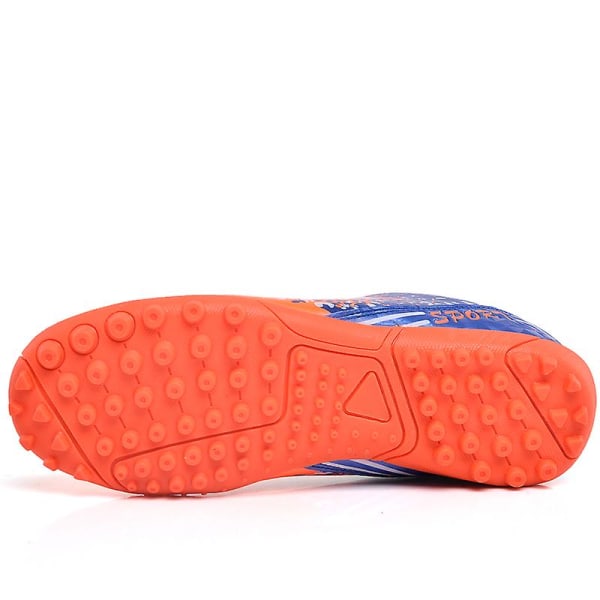 Fotbollsskor för barn Pojkar Fotbollsskor Grästräning Sport Skor Sneakers 3B511 Orange 34