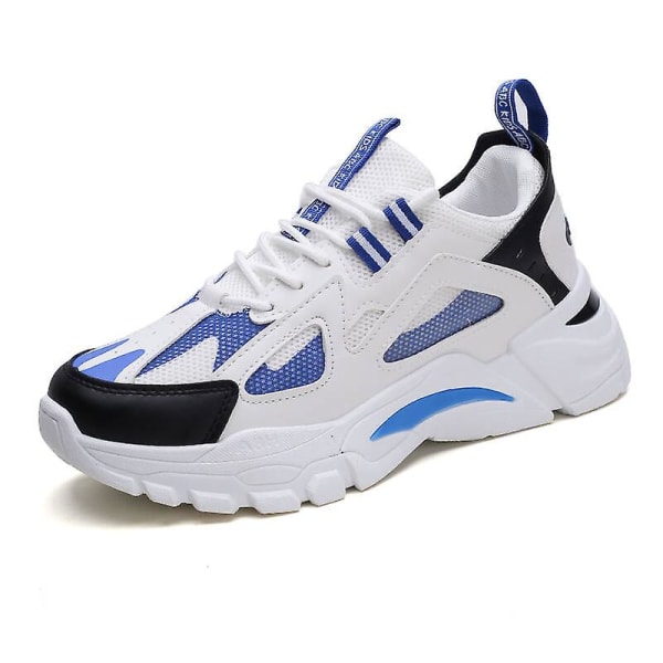 Herr Dam Sneakers Andas löparskor Mode Sportskor Yjf119 WhiteBlue 44