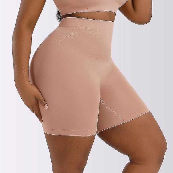 Kvinnor Korsett Seamless Shapewear Butt Lifter Hög midja Magkontroll Trosor Slimmande Underkläder Hip Enchancer Shorts Fajas,svart M