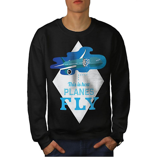 Planes Fly Men Blacksweatshirt M