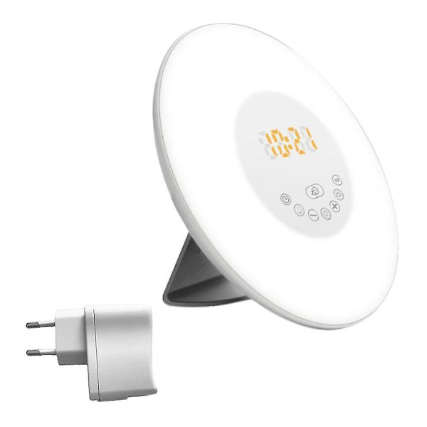 Unik färgglad sovrumsvakna Rgb Led Soluppgång Simulering Väckarklocka ljus