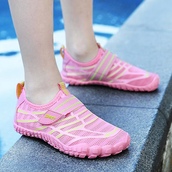 Vattenskor för barn River Walking Shoes Quick Dry River Sea Aqua Sneakers Strandskor 23 Pink 30