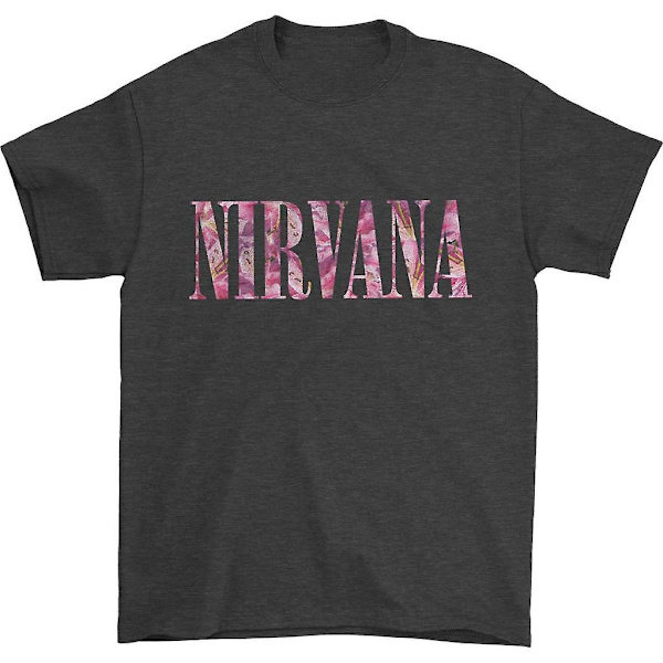 Nirvana blommig logotyp T-shirt M