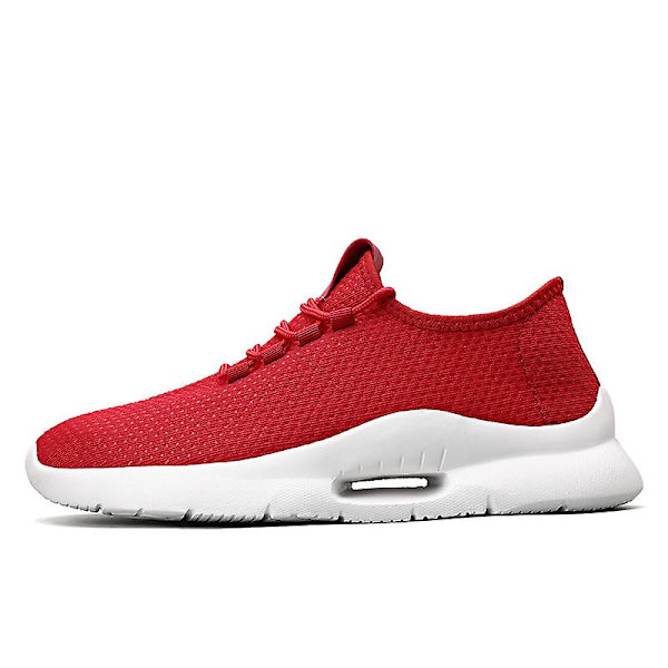 Herrskor Lättviktssneakers som andas Löparskor 2C009 Red 39