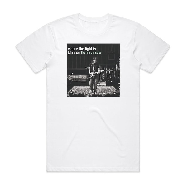 John Mayer var ljuset är John Mayer bor i Los Angeles T-shirt Vit XL