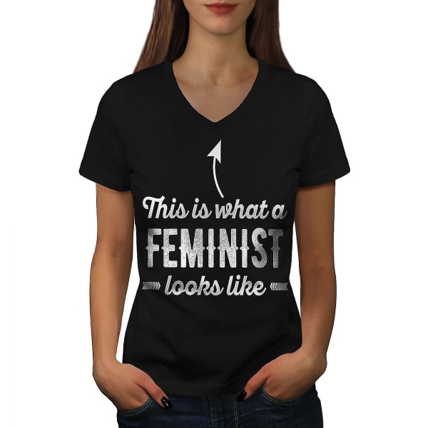 Feministiskt citat Slogan Kvinnor T-shirt S