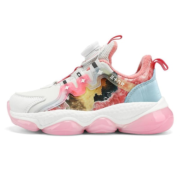 Barn Sneakers Pojkar Basketskor Halkfria Barn Sportskor 3B965 Pink 35