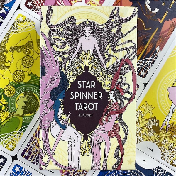 Star Spinner Tarot Engelsk version Bordslek Tarot Oracle Kort Kul att spela Divination Fate Brädspel Pdf Guidebook78st Tt35