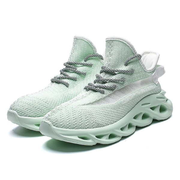 Män Lättviktssneakers Andas löparskor Mode Sportskor 3Dg83 Green 41