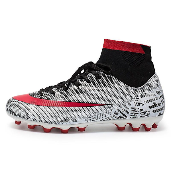 Fotbollsskor för män Spikes Fotbollsskor för ungdomar Ankelstövlar Athletic Sneaker 3C32736G Gray 34