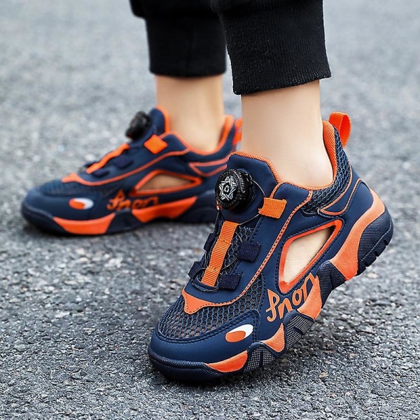 Sneakers för pojkar Andas löparskor Mode Sportskor 3C0372 Blue 37