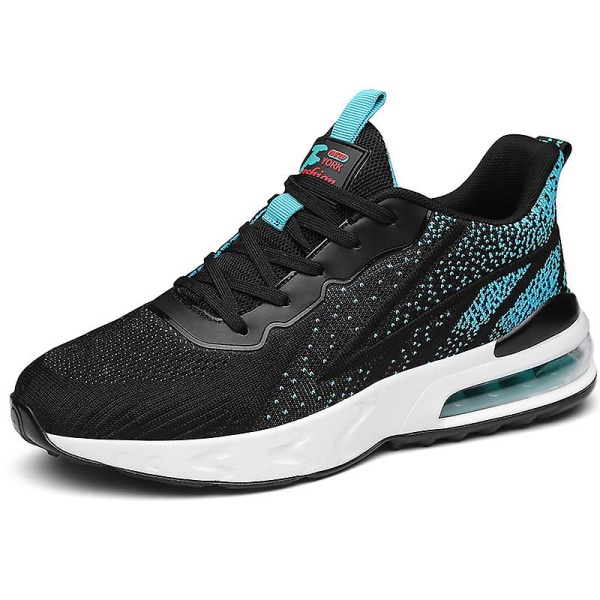 Herr Air Sports löparskor Andas halkfria Casual Sneakers Fr9802 BlackBlue 40