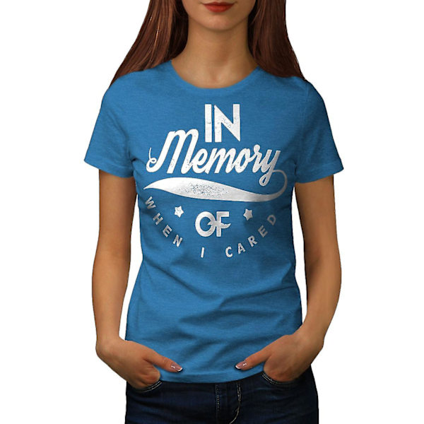 Memory When I Cared Women Royal Bluet-shirt M