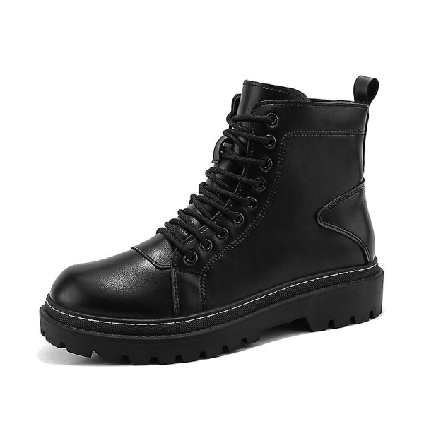 Herr Martin Boot Kvinnor Korta Kängor Med Snörning Chunky Låg Klack Mid-Calf Boots 2Kaf07 41