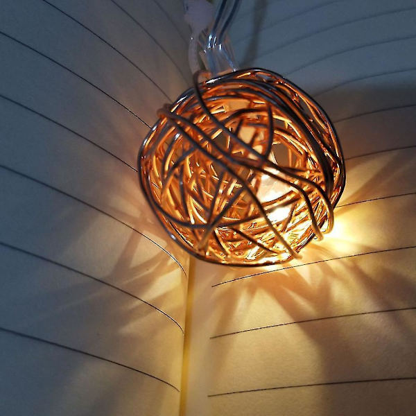 10led batterilåda trådkula strängljus (1,5 M) (guld)