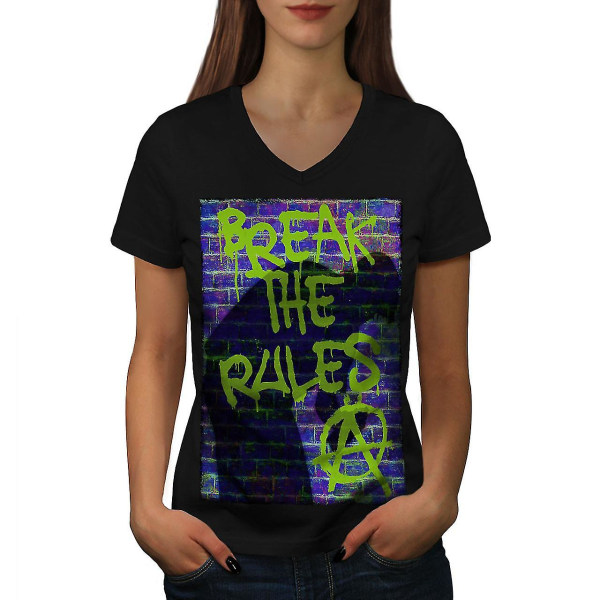 Break Rules Art Mode Dam T-shirt XL