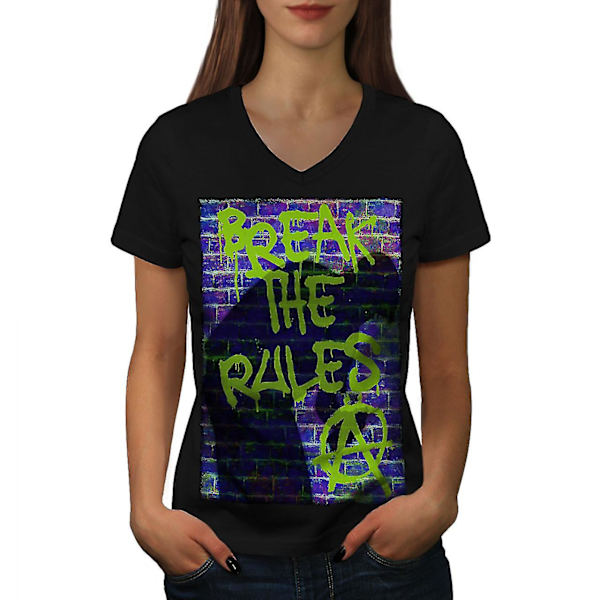 Break Rules Art Mode Dam T-shirt XL