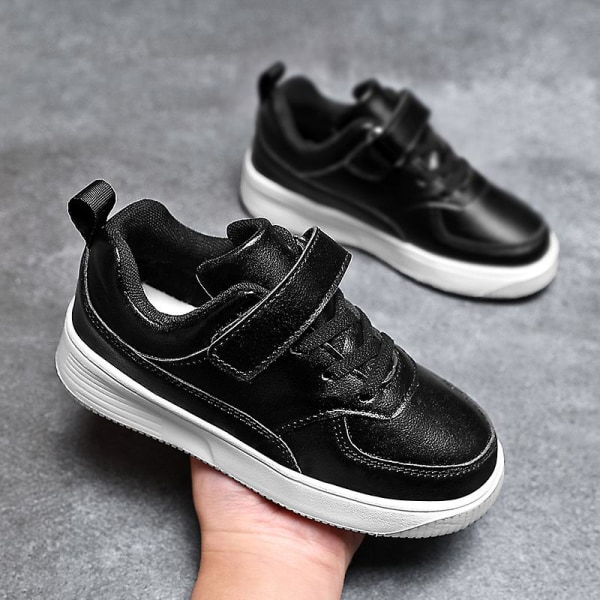 Sneakers som andas löparskor Mode Pojkar Flickor Sportskor 2L1901C Black 27