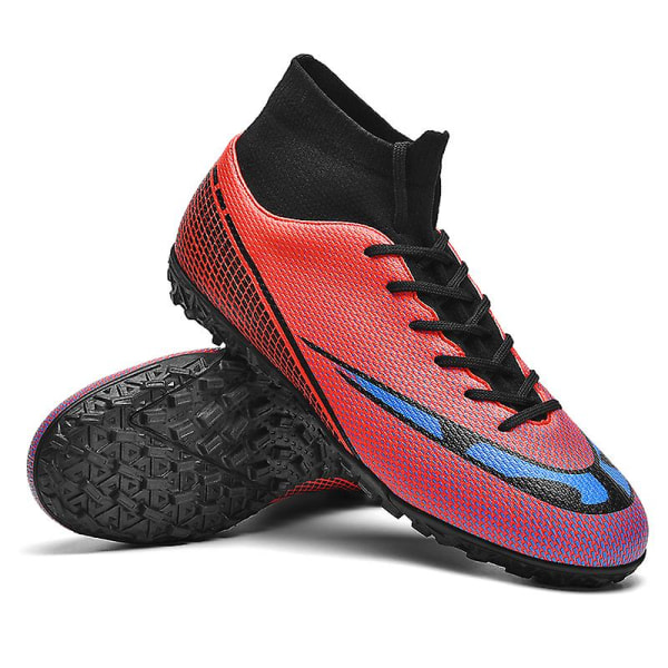Fotbollsskor för män Halkfria fotbollsskor för herr, Gräs Fotbollssneakers 3AR2313 Red 36