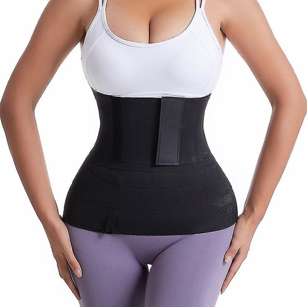 Waist trainer för kvinnor Snatch Me Up Bandage Wrap ländryggen Midjestöd Bälte Justerbar Mage Midje Wrap För Dam Allmänt, 10cm Uppgradering 5m