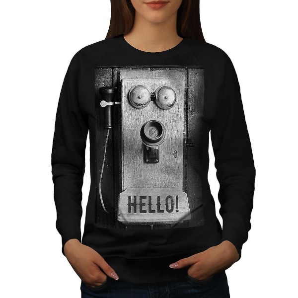 Hej Phone Old Women Sweatshirt 3XL