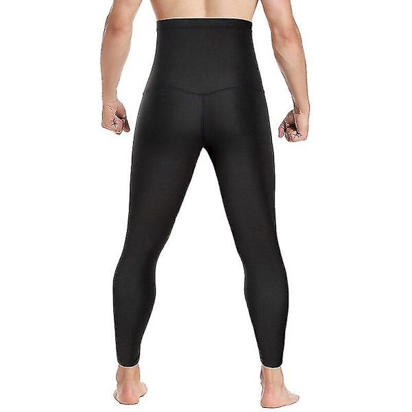 Män Body Shaper Thermo Bastu Byxor Sweat Waist Trainer Leggings Bantning Underkläder Viktminskning Träning Kompression Shapewear,blå 2XL 3XL