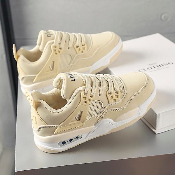 Barn Sneakers Andas Pojkar Flickor Skateboard Skor Löparskor Yj999 Beige 34