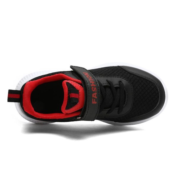 Barn Sneakers Pojkar Basketskor Halkfria Sportskor för barn 3B820Yh BlackRed 31