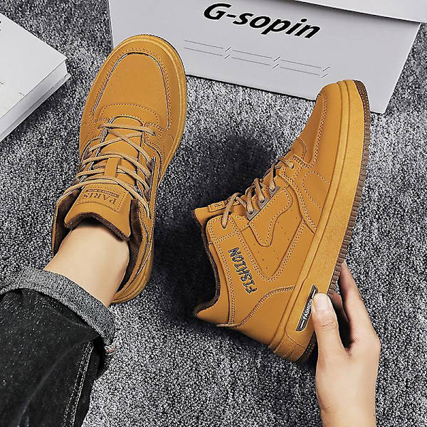 Herrsneakers Andas Skateboarding Skor Dam Löparskor 8203 Yellow 44