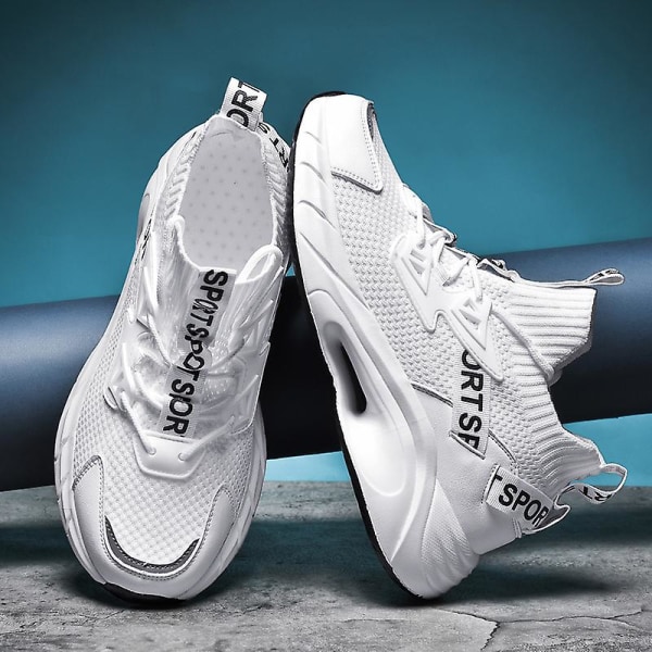 Löpning för herr Andas promenader Atletisk Skor Mode Sneakers 3Bf806 White 42