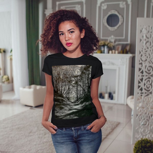 Dark Forest Photo Women T-shirt XXL