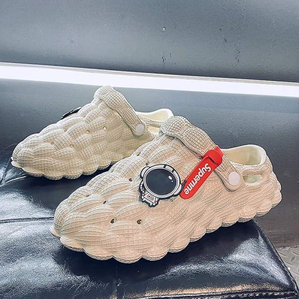 Strandtofflor för män Modesandaler Utomhus Halkfria inomhusskor 3B0032 Beige 43-44