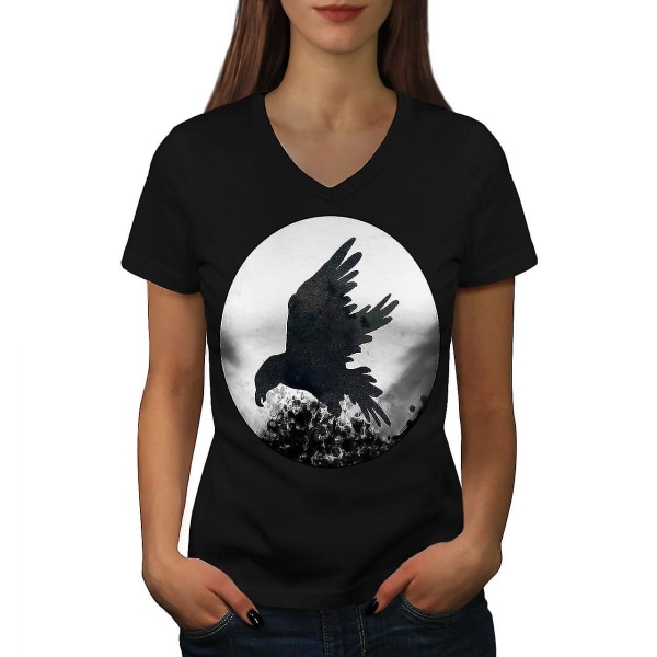 Eagle Night Moon T-shirt för kvinnor 3XL