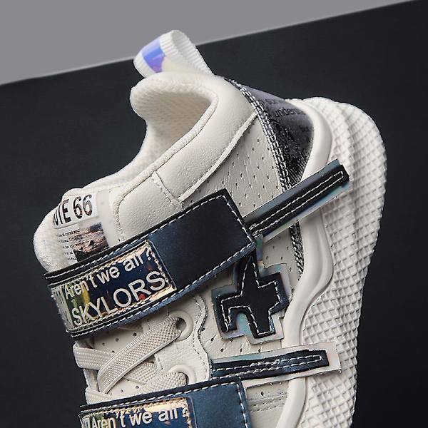 Barnskor Dämpande halkfria sneakers Löparskor för pojkar Frh3507 White 34