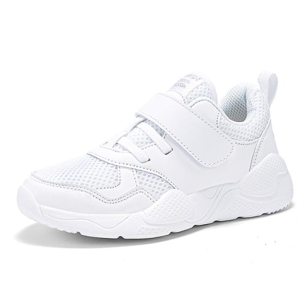 Pojkar Flickor Sneakers Andas löparskor Mode Sportskor 3A929 White 38