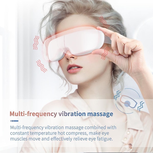 Ögonmassager Elektrisk vibrationsmassage Ögonvårdsanordning Varmkompress Trådlös Smart Eye Massager Lindra ögontrötthet