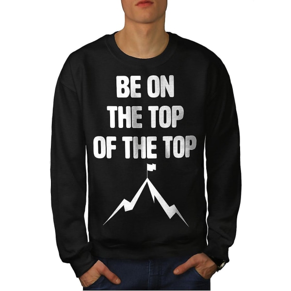 Topp Gym Motivation Män Blacksweatshirt XL