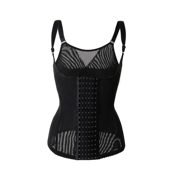 Waist trainer Kroppskorsett Dam Magkontroll Shapewear Midjeformare Väst Slimming Underkläder Bodysuits Body Shaper Bälte gördel,svart XL