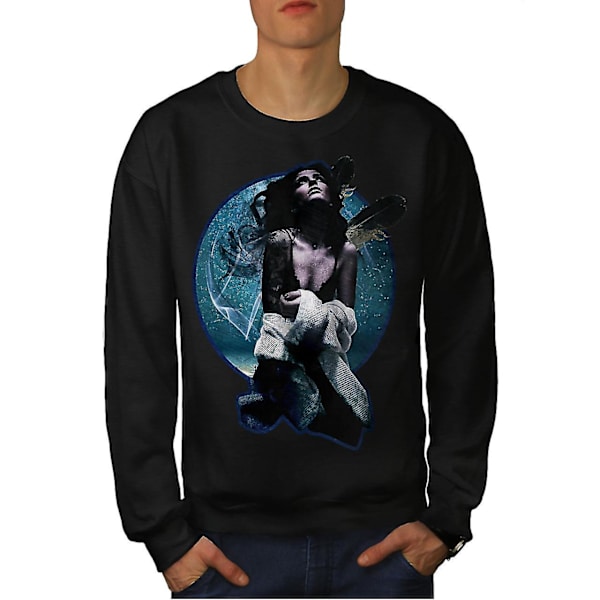 Girl Cool Design Men Blacksweatshirt L