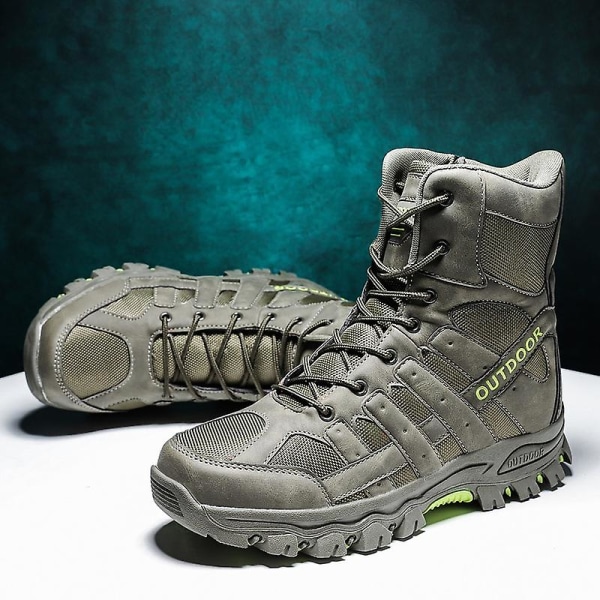 Herr Military Boot Combat Herr Stövlar Tacticalhane Shoes Work Safety Shoes Aa05 Green 39