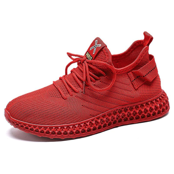 Dampromenadskor Andas Flying Woven Mesh joggingskor Halkfria sneakers 3Cc999 Red 37