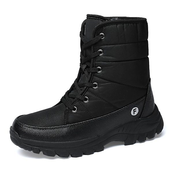 Vintersnöskor för herr Vattentåliga skor Anti-halk Casual Lätt vandringskänga 2J2017 Black 38