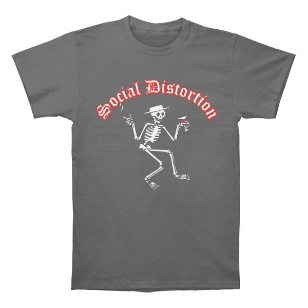 Social Distortion Skelly Logo Grå T-shirt XXL