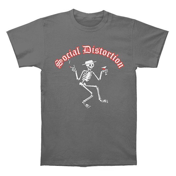 Social Distortion Skelly Logo Grå T-shirt XXXL