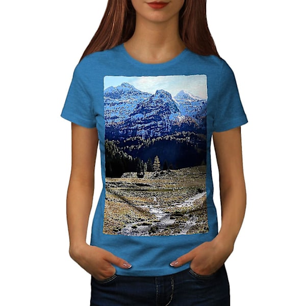 Mountain Valley Nature Kunglig T-shirt för kvinnor M