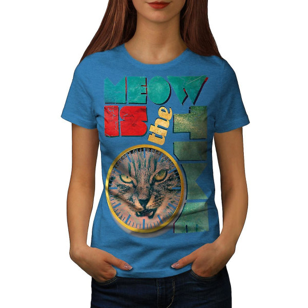 Animal The Time Söt Katt Kvinnor Royal Bluet-shirt XL