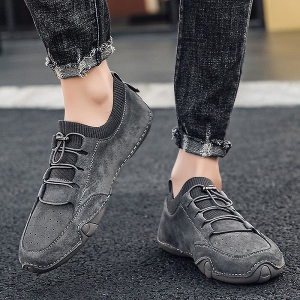 Herr Casual Skor Peas Skor Fr036 Gray 38