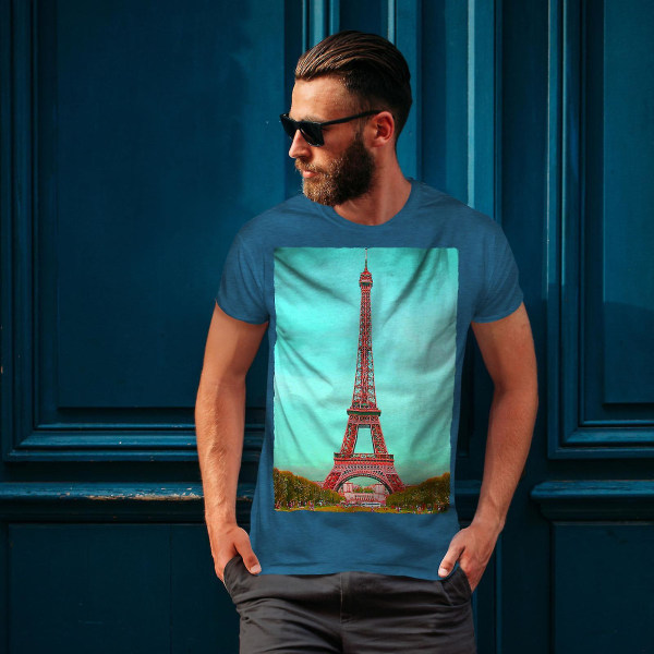 Paris Photo Park Mode Kunglig T-shirt för män 3XL