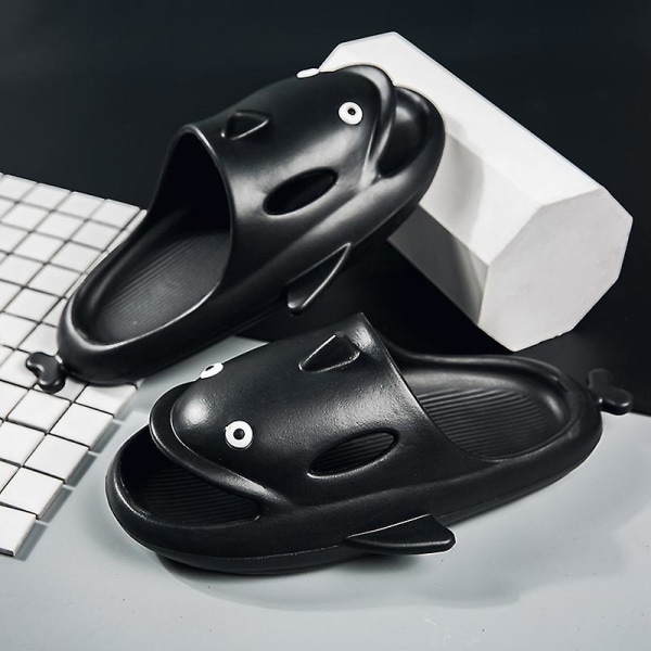 Män Kvinnor Strandtofflor Mode Sandaler Utomhus Halkfria inomhusskor 5001 Black 42-43